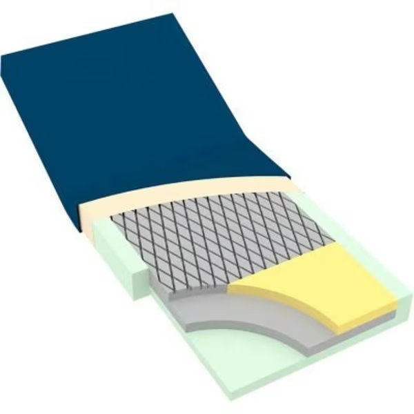 Dynarex DynaRest Deluxe Tri-Layer Foam Mattress, 80inL x 36inW x 6inH, Dynarex, Mfr#: 10422